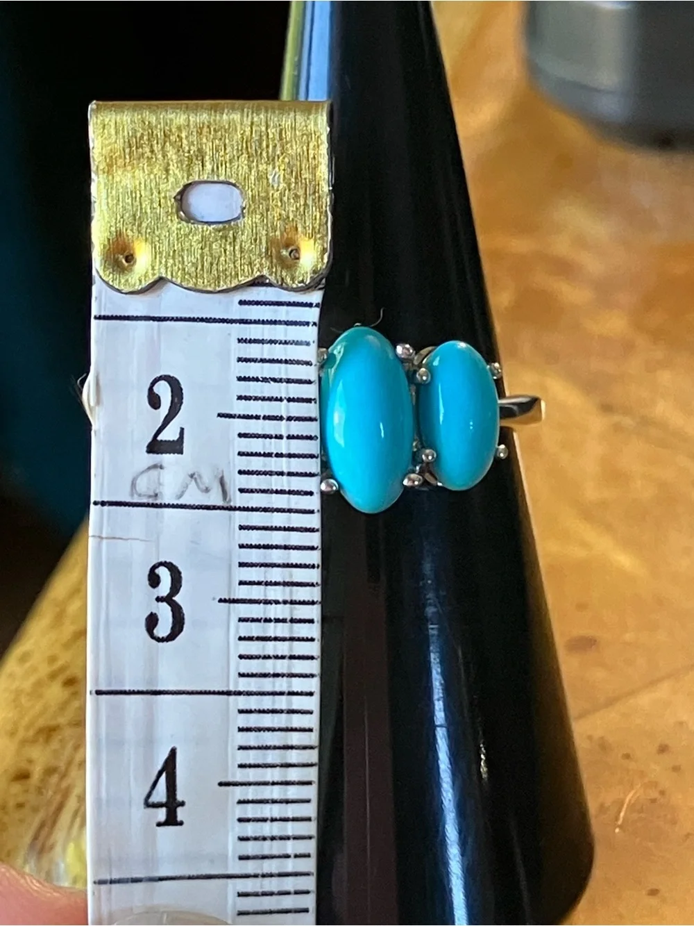 Sleeping Beauty Turquoise Sterling Silver Ring Size 6